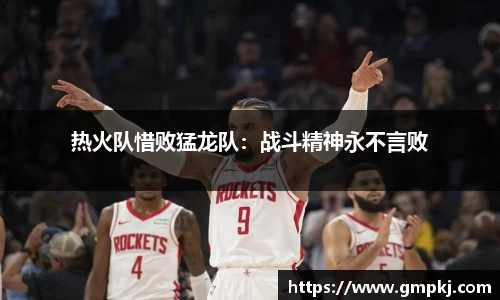 热火队惜败猛龙队：战斗精神永不言败